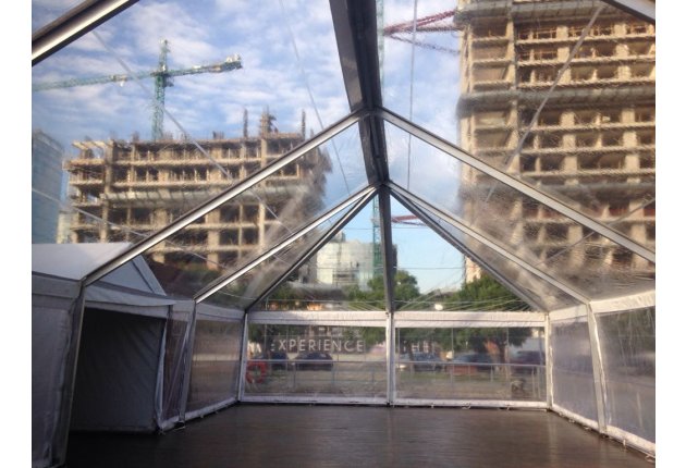 CARPA DE 8 MTS DE FRENTE TECHO TRANSPARENTE